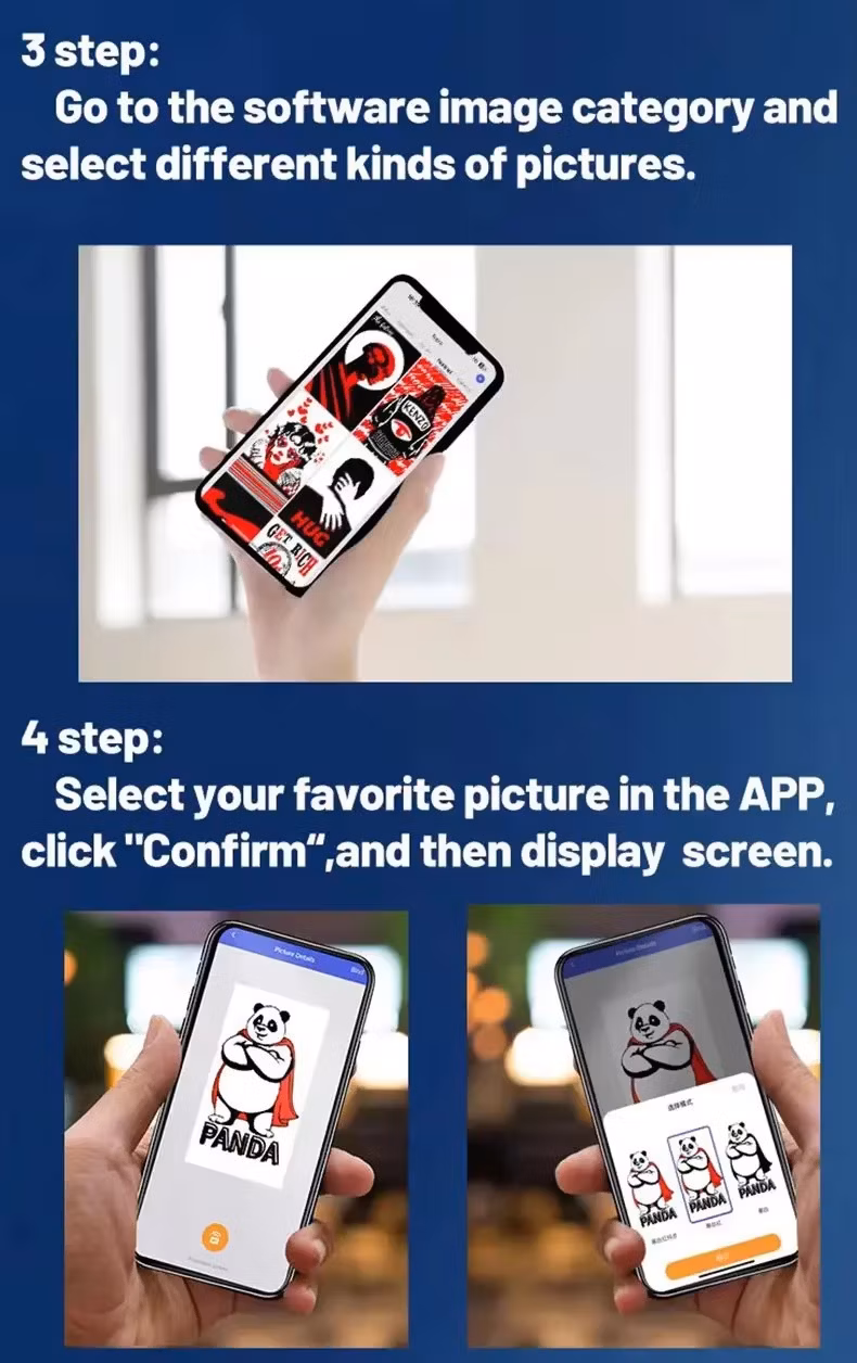 New Designer NFC Smart E Ink Screen Display Mobile Phone Case Cover for Phone 15 PRO Max - DIY Cases for Phone 14/13