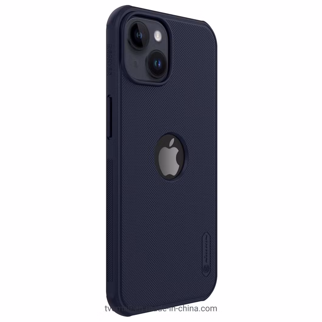 Nillkin Super Frosted Shield PRO Matte Hard PC Phone Case for iPhone 14 Plus (Hollow-out Design for Logo) - Dark Purple