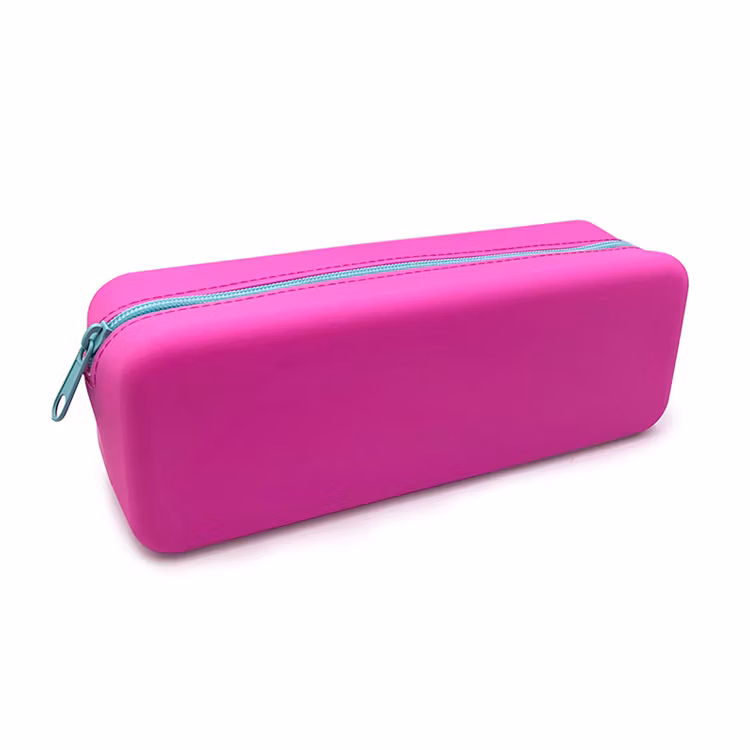 Custom Fashion Student Large-Capacity Silicone Pencil Bag Decompression Durable Pen Case