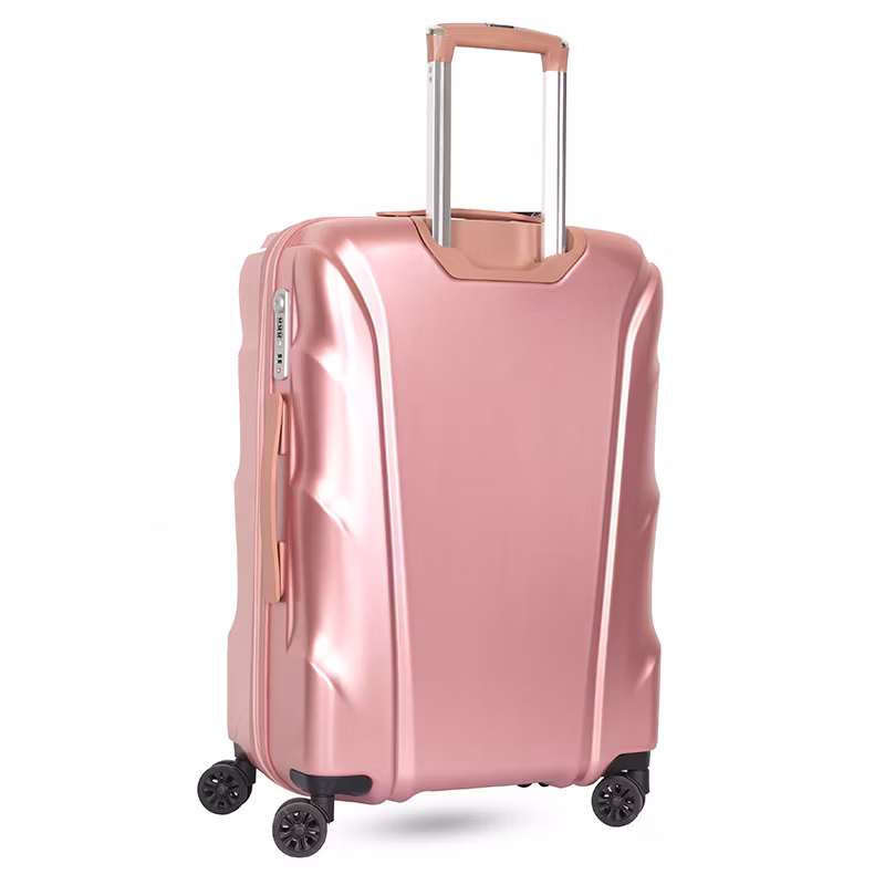 Fancy Blue Black Navy Gold Color Trolley Travel Luggage Case