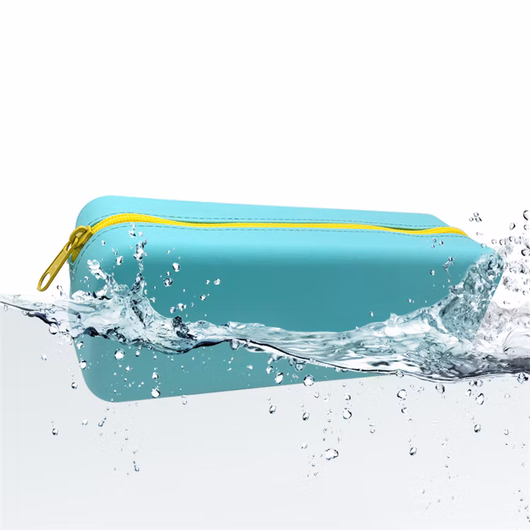 Custom Fashion Student Large-Capacity Silicone Pencil Bag Decompression Durable Pen Case