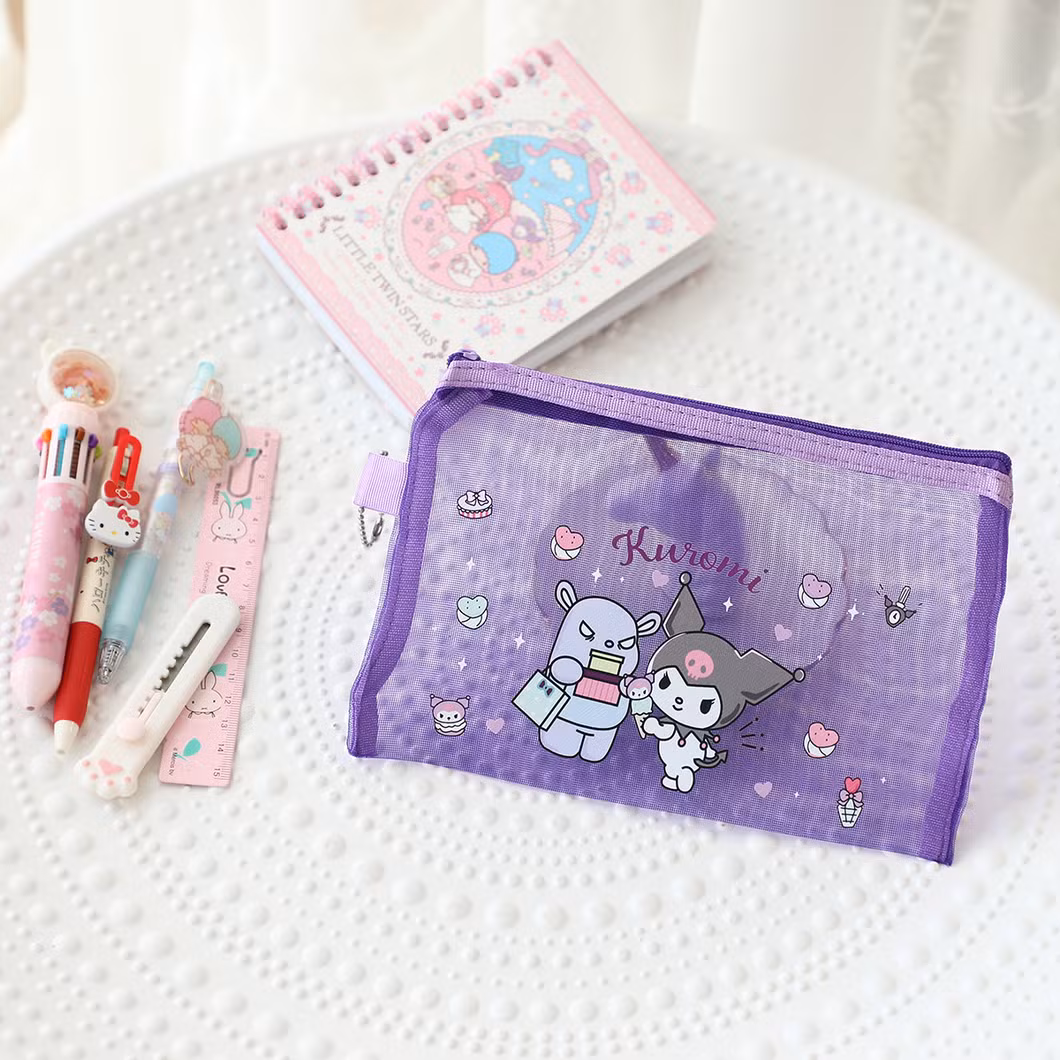Girl Pencil Case Makeup Kitty Melody Travel Toiletry Cosmetic Bag