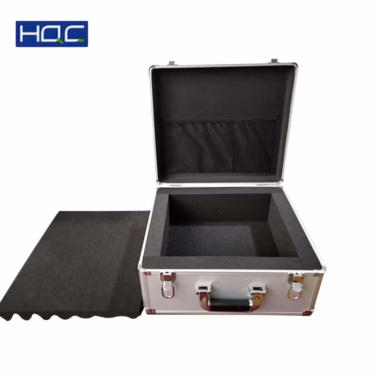 High Performance Silver Aluminum Case with Custom Foam and Mesh Bag