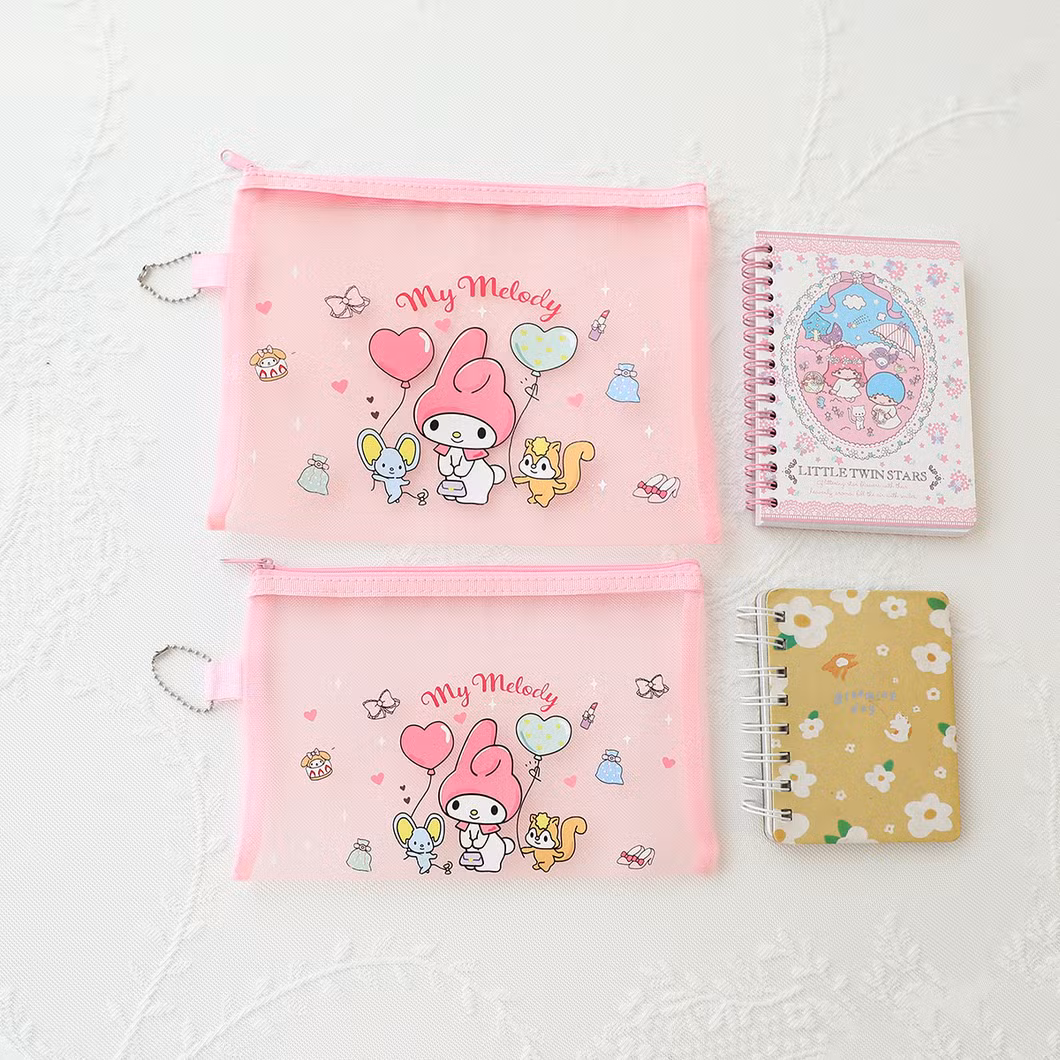 Girl Pencil Case Makeup Kitty Melody Travel Toiletry Cosmetic Bag