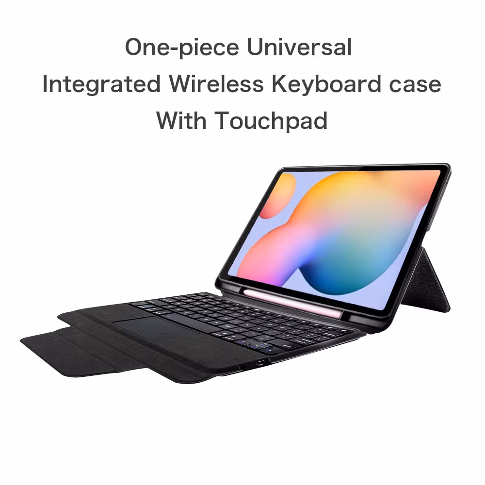 Bluetooth Keyboard Case for Samsung Galaxy Tab S6 Lite 2022 Touchpad Keyboard Leather Case