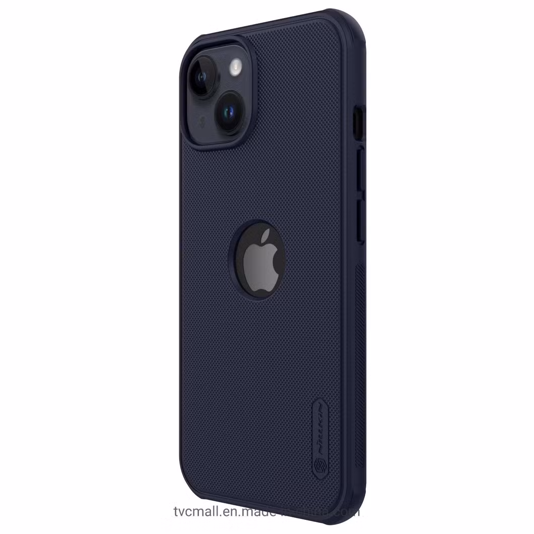 Nillkin Super Frosted Shield PRO Matte Hard PC Phone Case for iPhone 14 Plus (Hollow-out Design for Logo) - Dark Purple