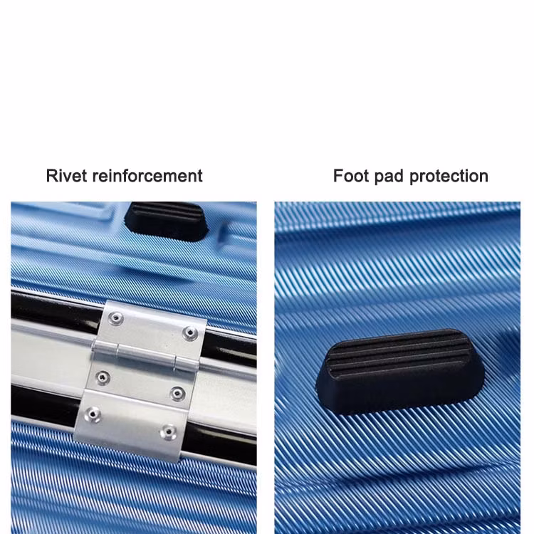 Yx16867 Hardshell Designer Travel Luggage Thickened Telescopic Daily Case with Hook Aluminum Frame Suitcase