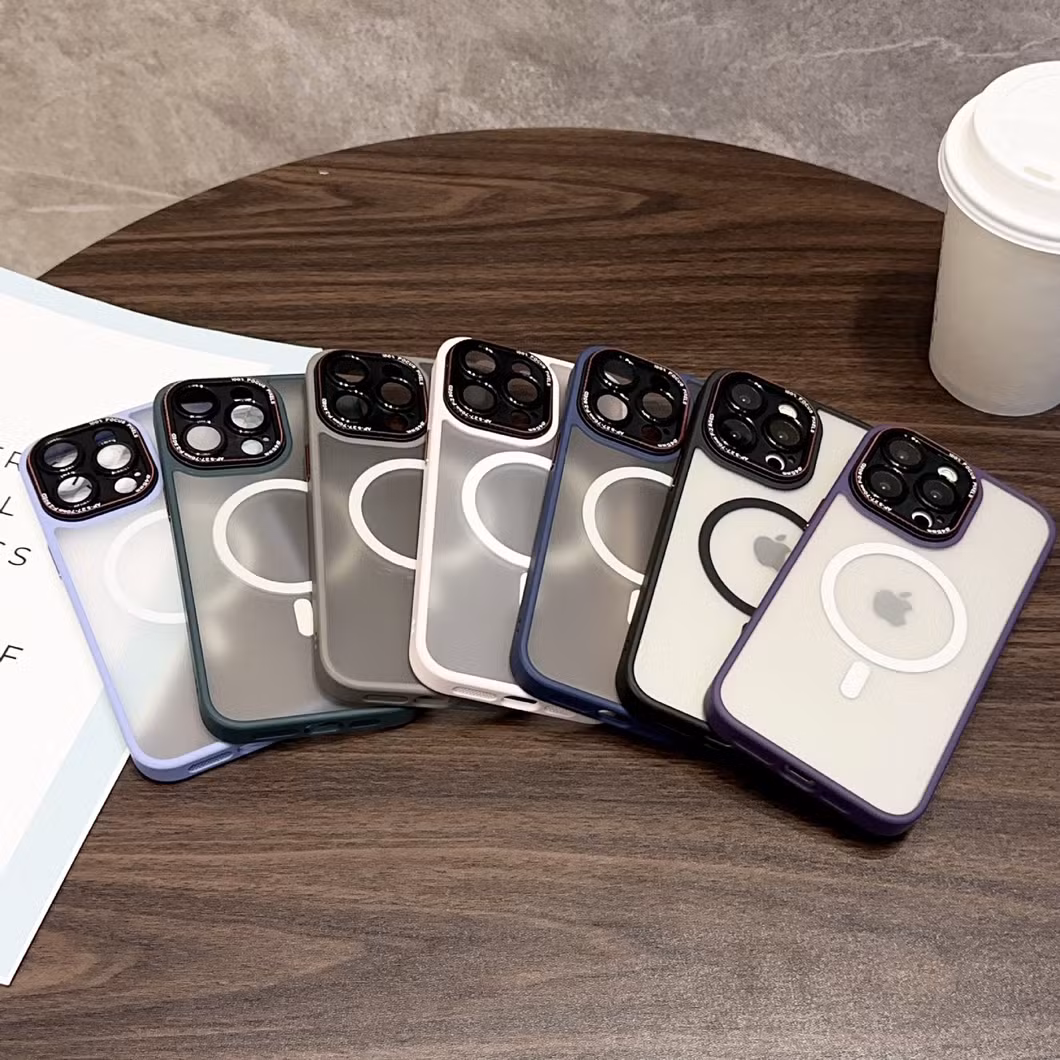 Mesh Frosted Transparent Shell Is Suitable for Phone15promax Anti-Fall Protective Case