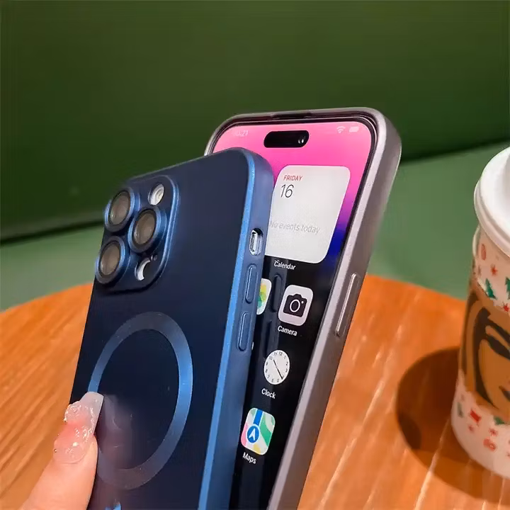 Unique Metal Bumper Case for iPhone Series Magnet Case for iPhone