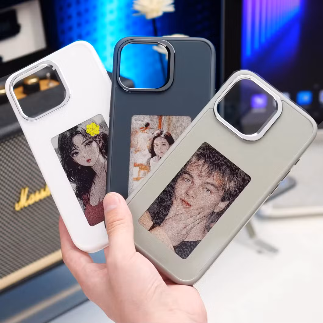 New Designer NFC Smart E Ink Screen Display Mobile Phone Case Cover for Phone 15 PRO Max - DIY Cases for Phone 14/13