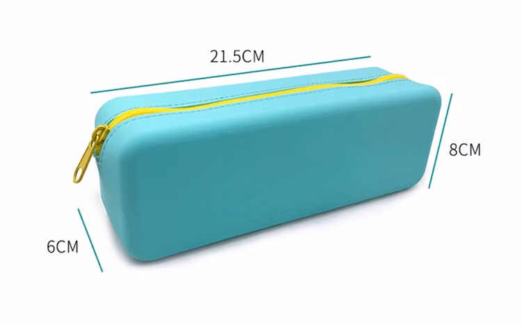 Custom Fashion Student Large-Capacity Silicone Pencil Bag Decompression Durable Pen Case