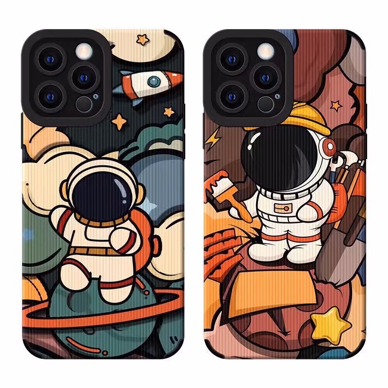 Imitation Leather Cartoon Kabi of The Planet Kulomi Phone Case for iPhone 13 14 15 Protective Cover Cheap