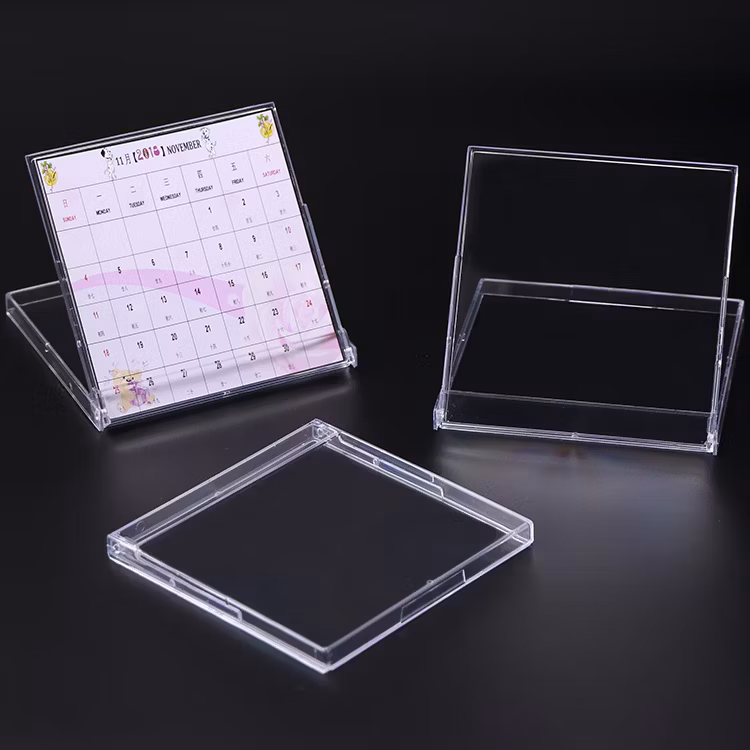 3.5inch Desk Calender Holder Acrylic Planner Photo Frame Standing CD Calendar Case
