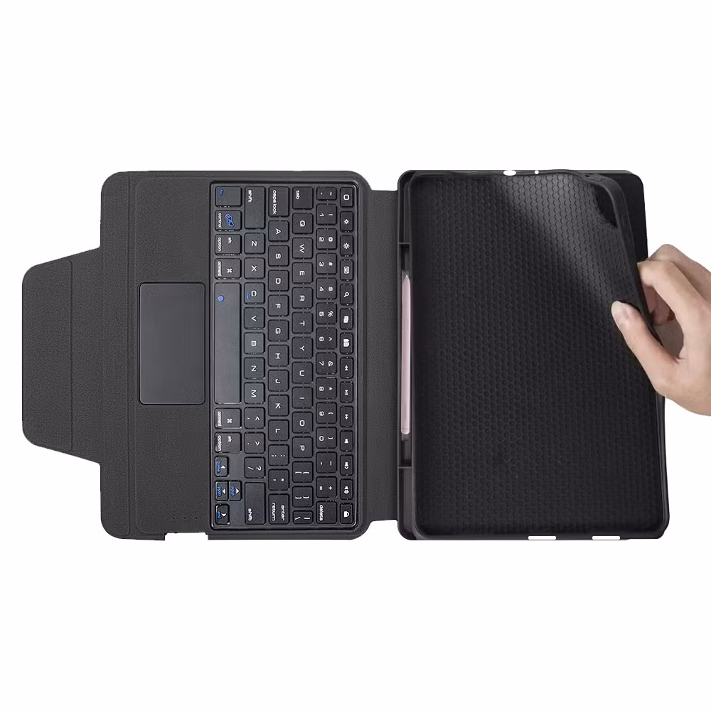 Bluetooth Keyboard Case for Samsung Galaxy Tab S6 Lite 2022 Touchpad Keyboard Leather Case