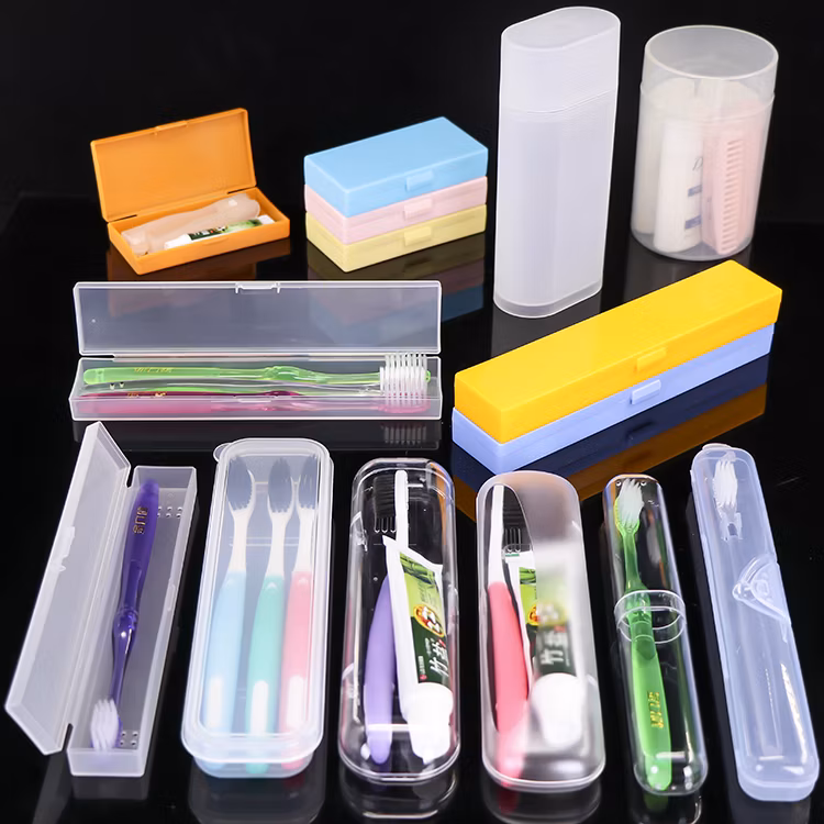 Sunshing Travel Kids Toothbrush Storage Holder Plastic Biodegradable Wash Set Pen Case