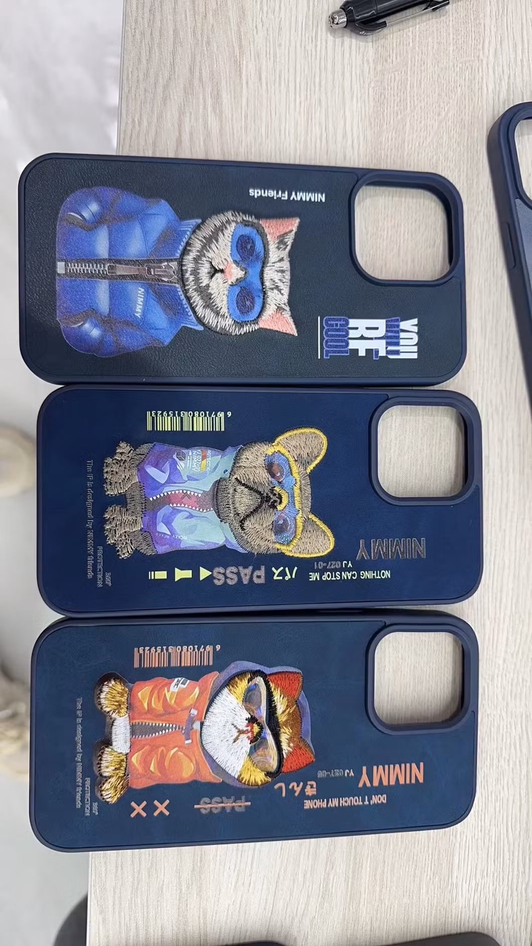 Originial Unique Custom Animal Pattem Leather Wrap Case for iPhone and Samsung Devices