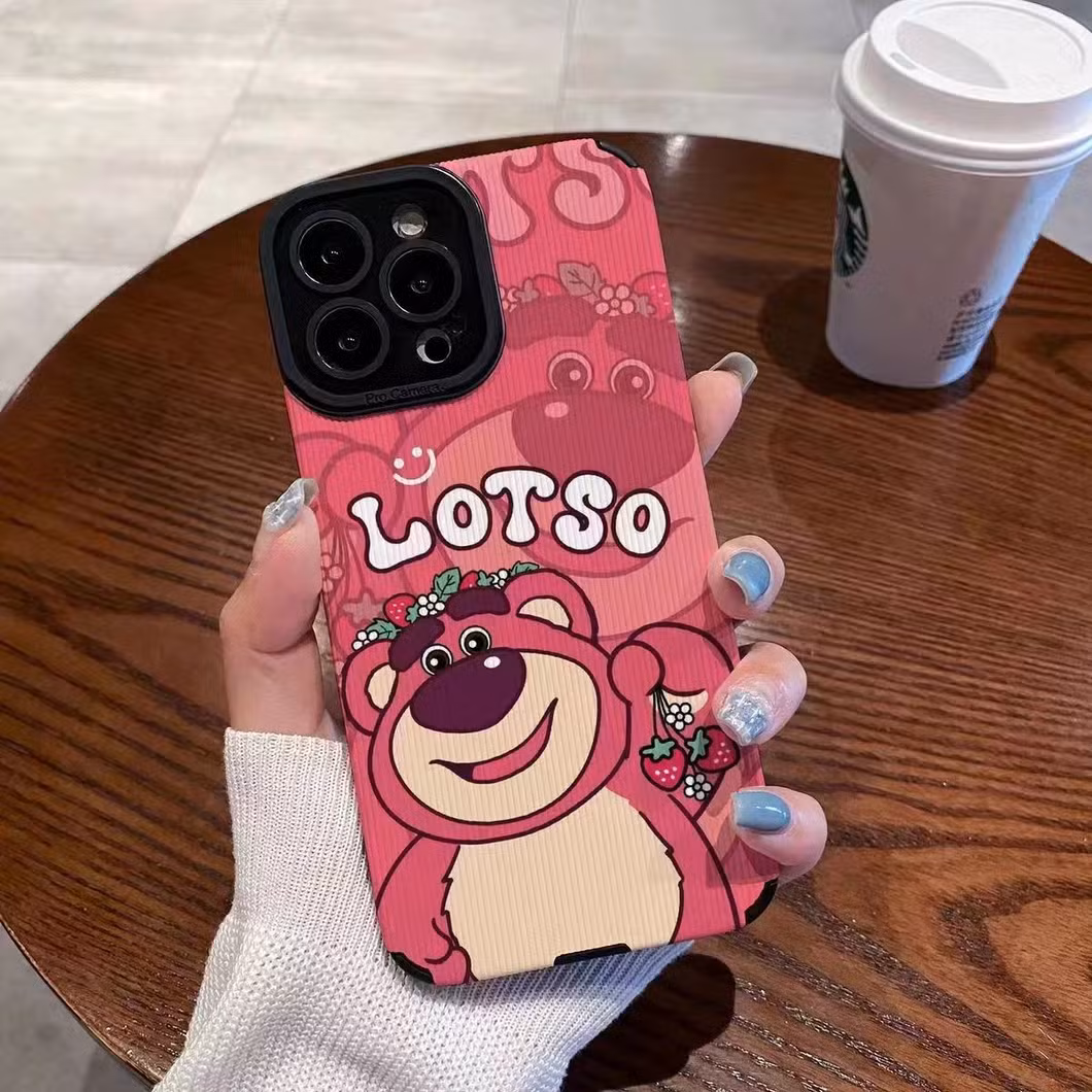 Imitation Leather Cartoon Kabi of The Planet Kulomi Phone Case for iPhone 13 14 15 Protective Cover Cheap
