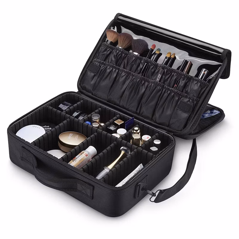 Custom Cosmetic Bags Portable Makeup Bag Travel Luxury Elegant Cosmetic Case