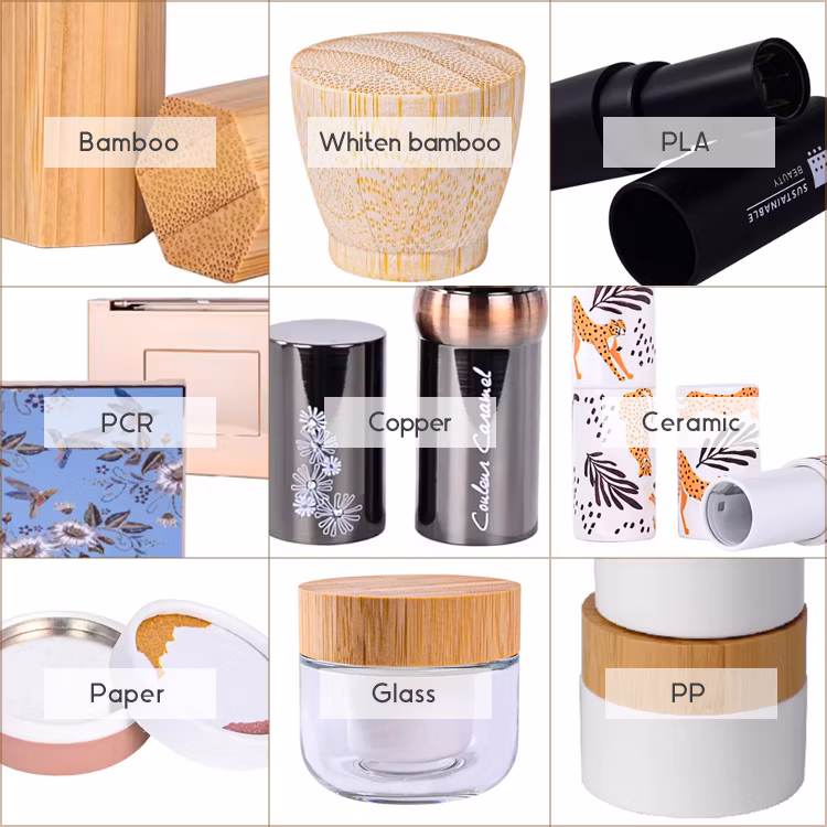 Square Shape Makeup Series Black Painting 3D White Flower Printing Empty Blush Container Packaging Compact Powder Case