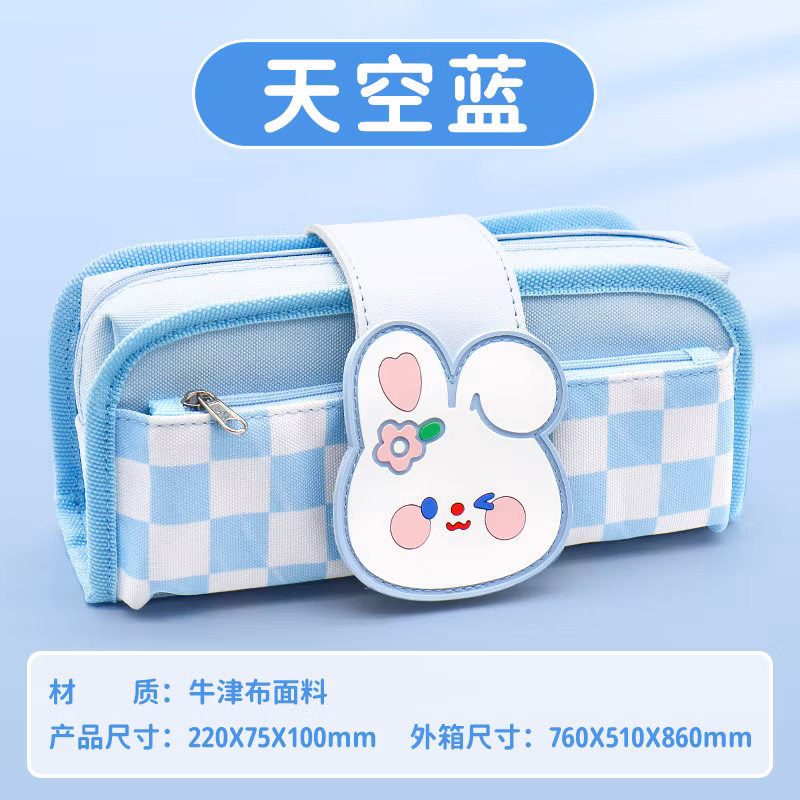 Promotional PVC Zipper Office Triangle Pencil Bag Pencil Case for Office