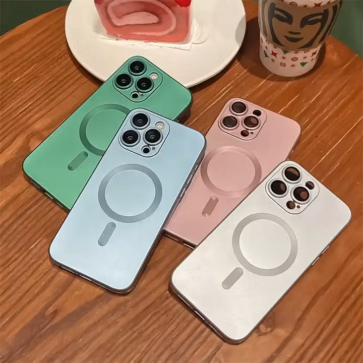 Unique Metal Bumper Case for iPhone Series Magnet Case for iPhone