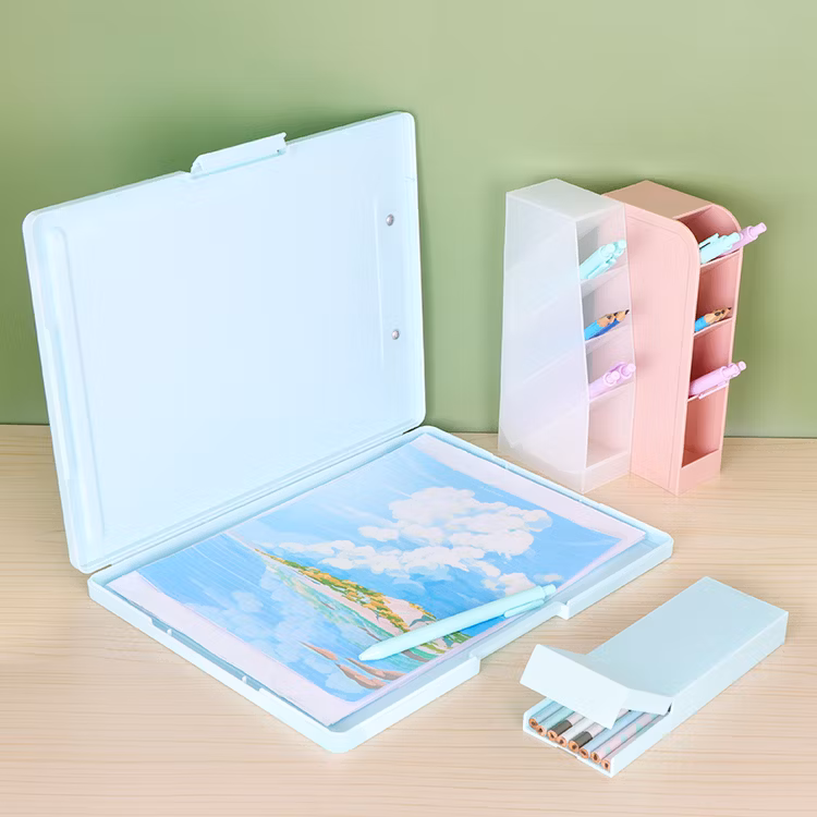 A4 File Box Document Paper Organizers Magazine Organizers Folder Clipboard Storage Case