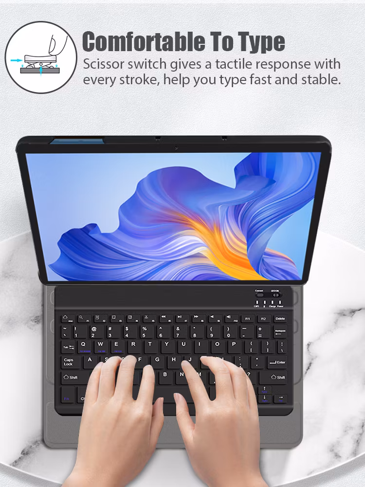 Bluetooth Keyboard Case for Honor Pad X8 Tablet Case Cover Factory Wholesales