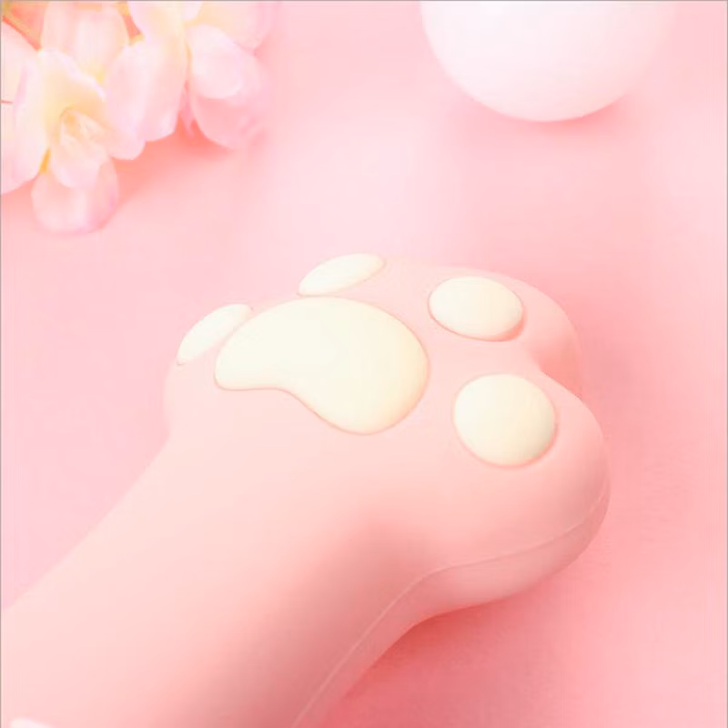 Silicone Cat Paw Pencil Case Zipper Pencil Bag for Office Desk Stationery
