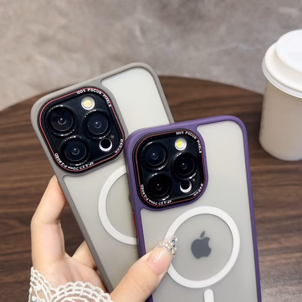 Mesh Frosted Transparent Shell Is Suitable for Phone15promax Anti-Fall Protective Case