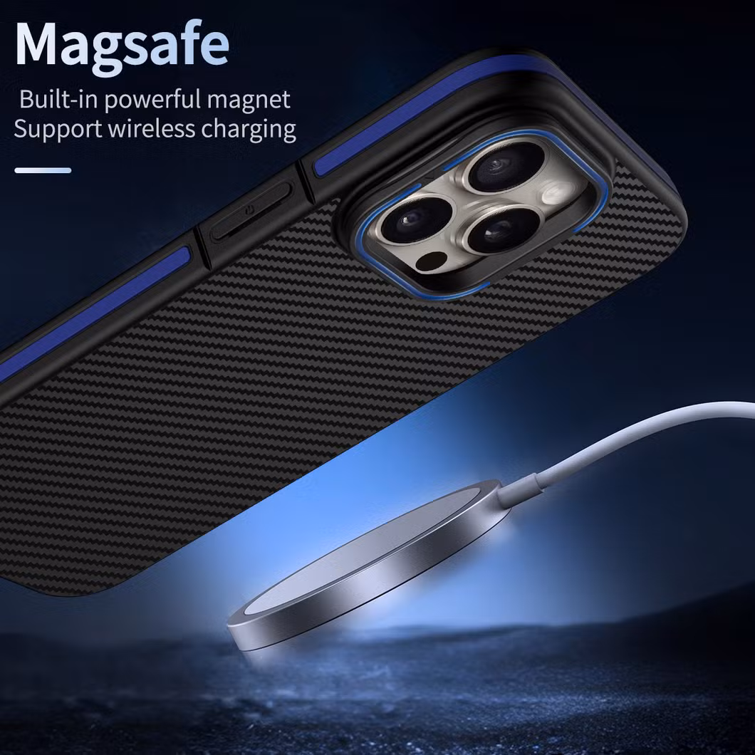 Factory Price 2 in 1 Carbon Fiber Metal Lens Holder Elegant Design Mobile Phone Case Back Cover for iPhone 13 PRO Case Carbon Fiber Phone Cases Mobile Phone Ca