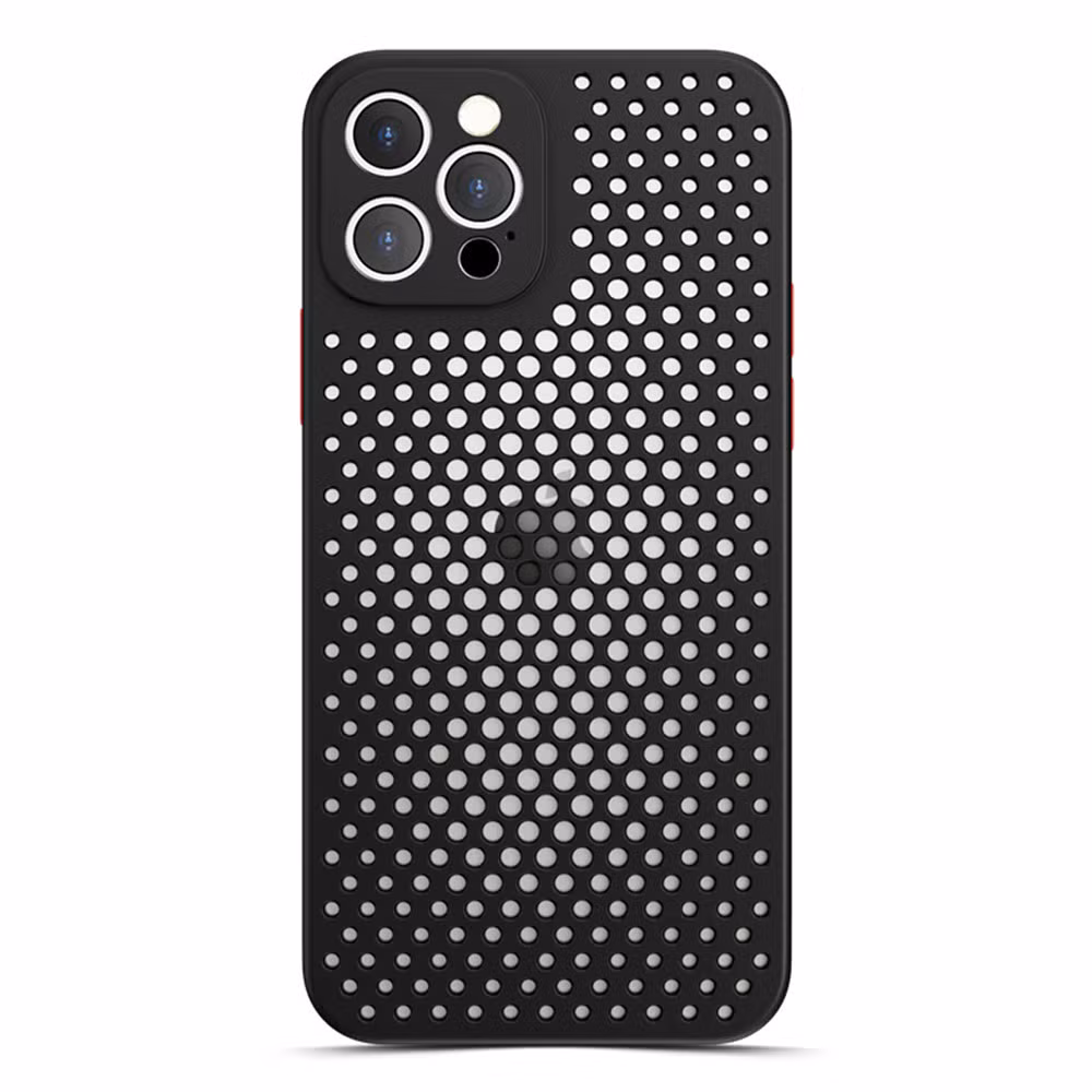 Cell Phone Case Heat Dissipation Slim TPU Honeycomb Mesh Breathable Phone Case