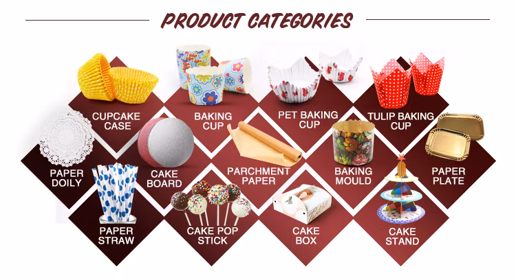 Popular Design Custom Fashion Elegant Colorful Paper Cupcake Liner Cupcake Case Bc-1581