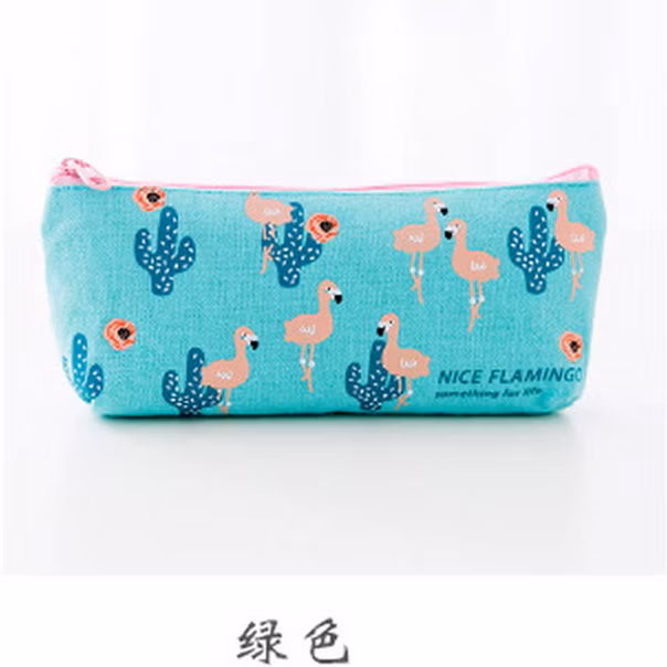 Hot Stationery PU Zipper Fashion Triangle Pencil Bag Pencil Case for School