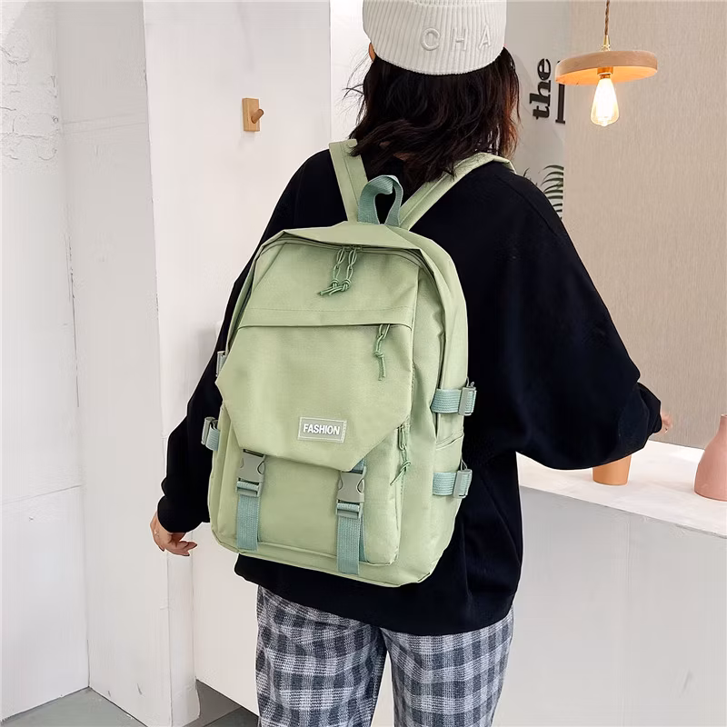 Preppy School Bags Canvas Daypack Mochilas Teens Girls Student Backpack Large Capacity College Bookbag