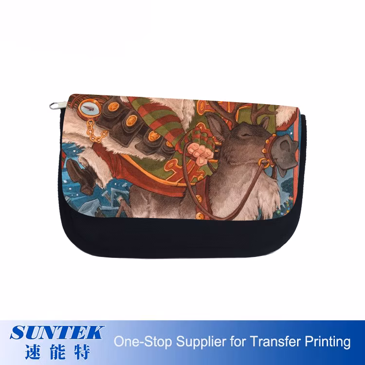 DIY Sublimation Blank Canvas Pencil Bag Pencil Case with Printable Flap