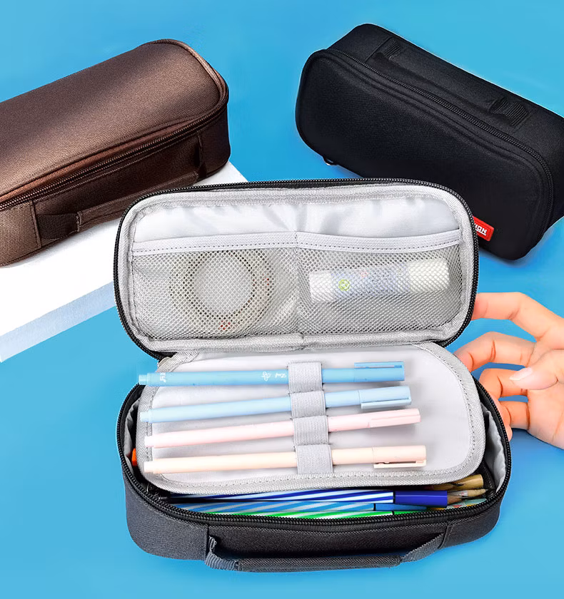 New Style Big Capacity Fashion Office Primary School Students Children Child Promotion Gift Kids Pencil Pen Cases Box Pouch Bag