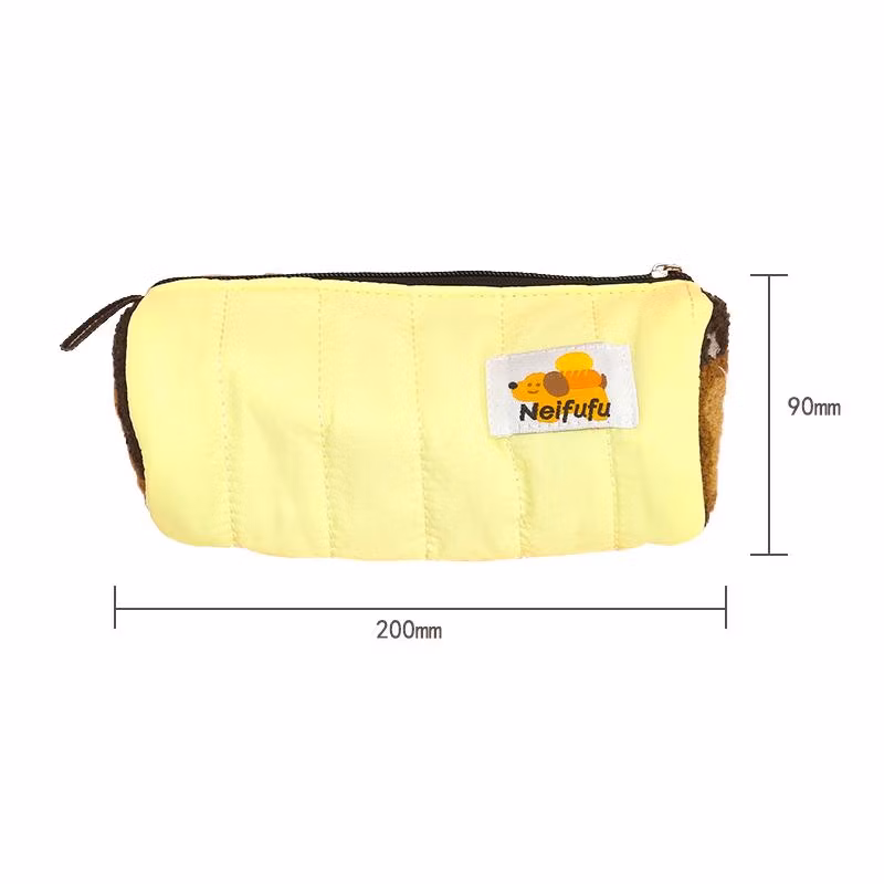 Kawaii Plush Zipper Pencil Case Used for Office Supplies and Stationery Storage