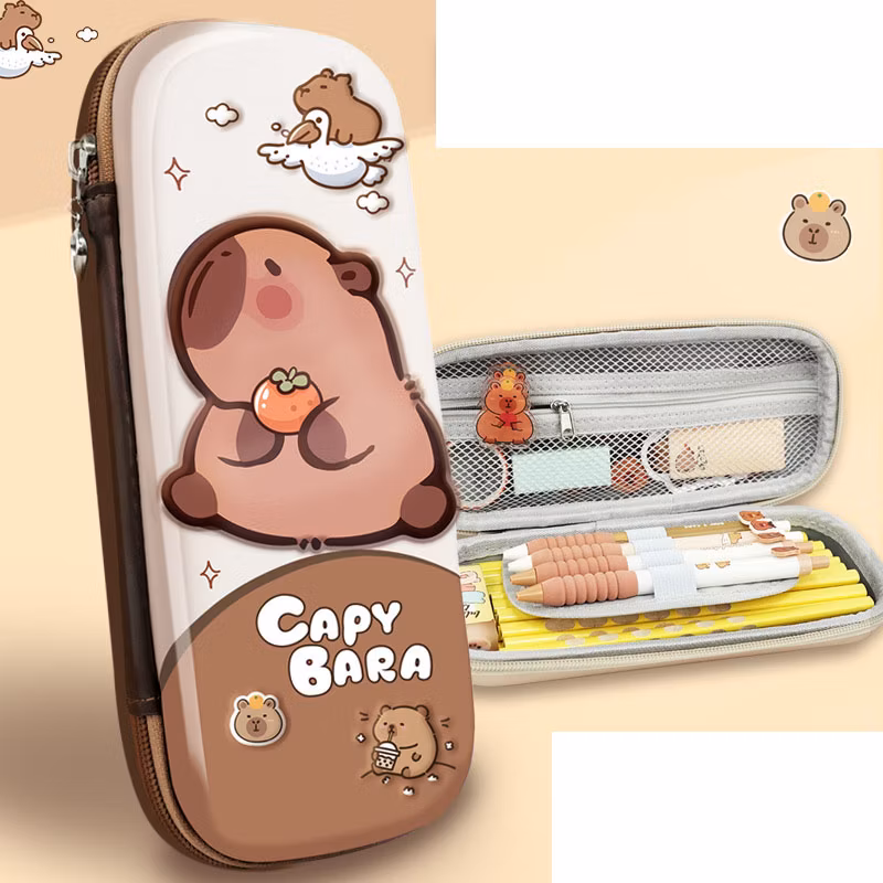 3D EVA Lovely Cartoon Primary School Office Children Students Promotion Gift Stationery Kids Pencil Bag Box Case