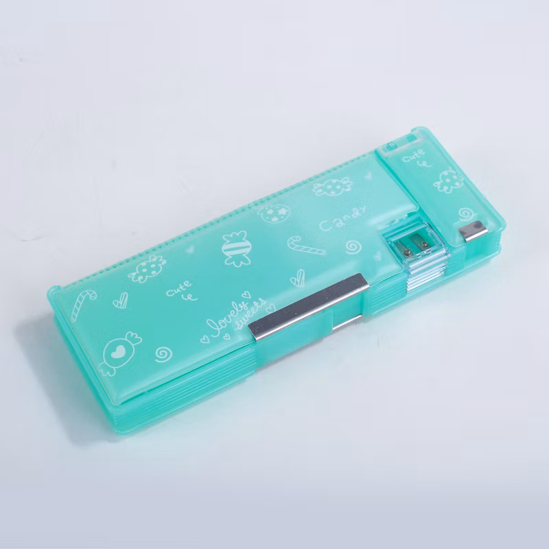 Simple Pattern Color Multifunctional Primary School Stationery Student Pencil Case