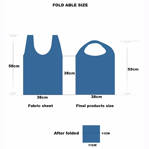 Fold Rept Events Shopping Gift Eco Tote Recycle Bottle Promotional Bag