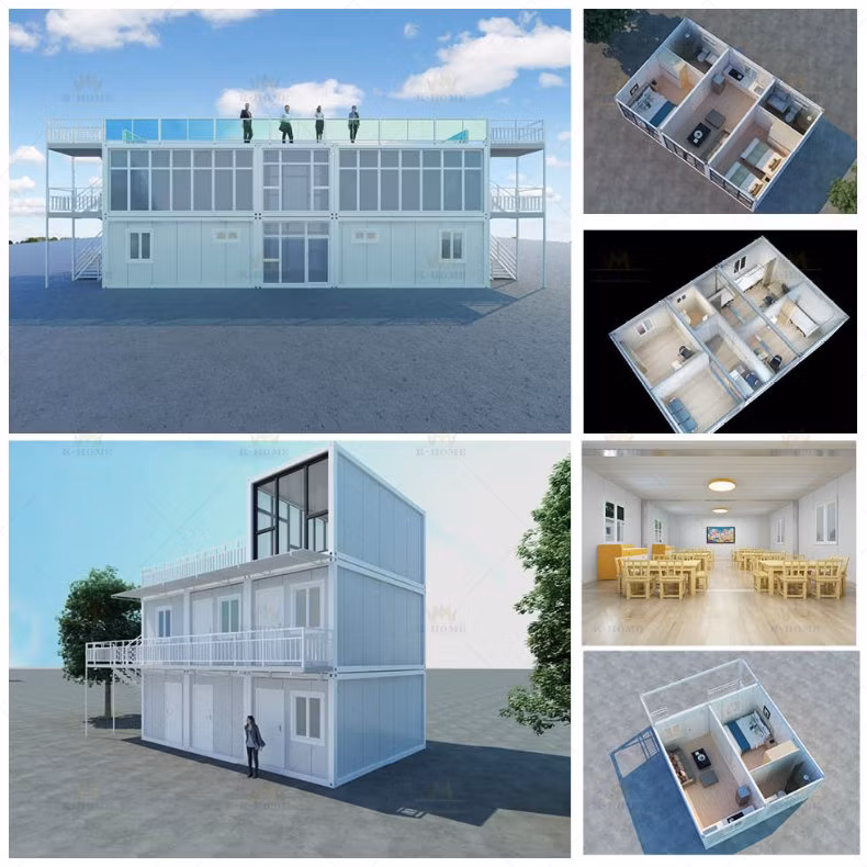 Temporary Modular Colorful Container Units School