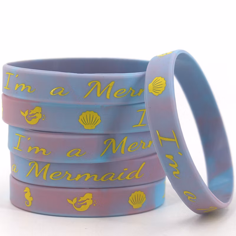 Motivational Debossed Engrave Printed Ink Filled Event Sport Glow Wide Thin Personalized Promotional Custom Customized Logo Silicone Rubber Wristband Bracelet