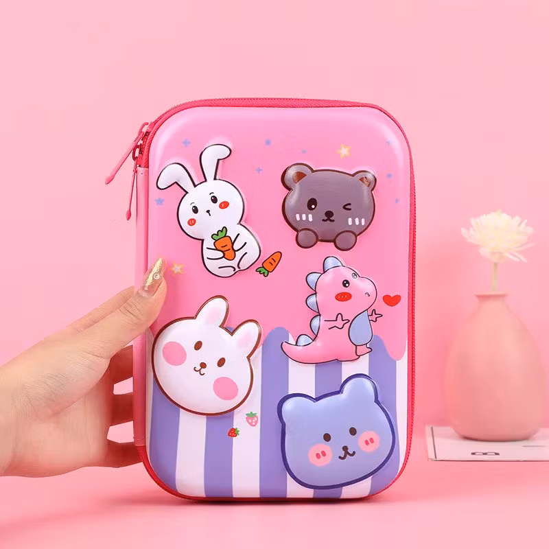 3D Cartoon Pen Bag Waterproof Hard Shell Large Capacity Stationery Bag