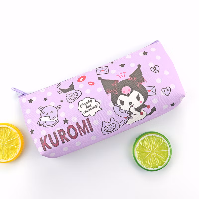Cartoon Melody Pattern PU Single-Layer Student Stationery Pencil Case