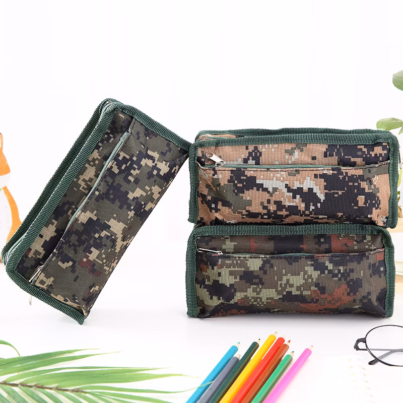 Cool Camouflage Color Pencil Case for School Boys
