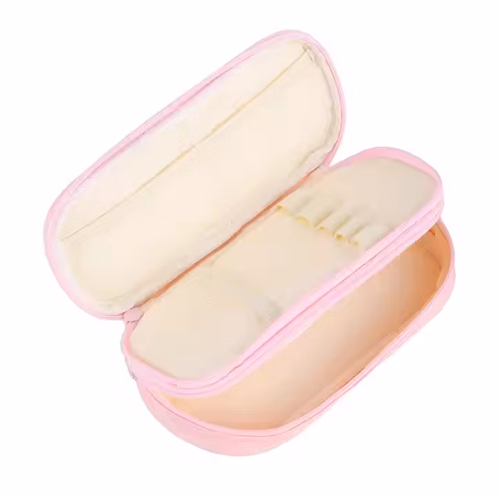 Multifunction Cute School Pen Bag Kids Zipper Canvas Stationery Pencil Case