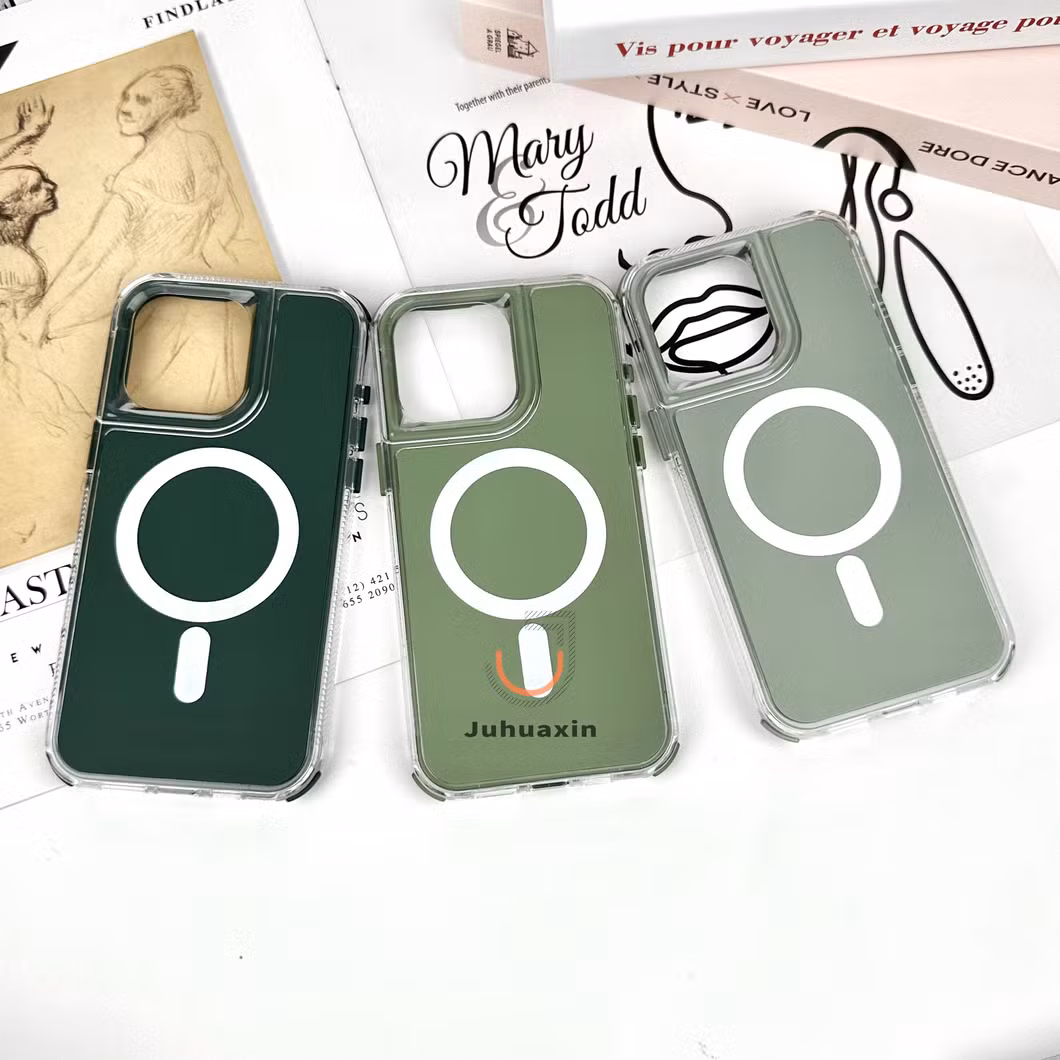 Solid Color Drop Resistant 2-in-1with Magsafe Phone Case for iPhone 16 15 14 13 12 11