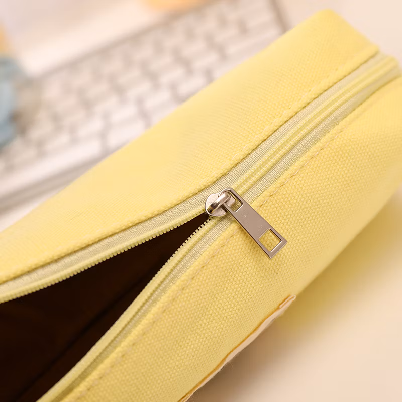 Factory Price Flannel Zipper Originality Rectangular Pencil Bag Pencil Case for Office
