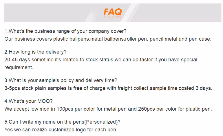 Transparent Plastic Gift Pen Box for Promotional Pen or Pencil