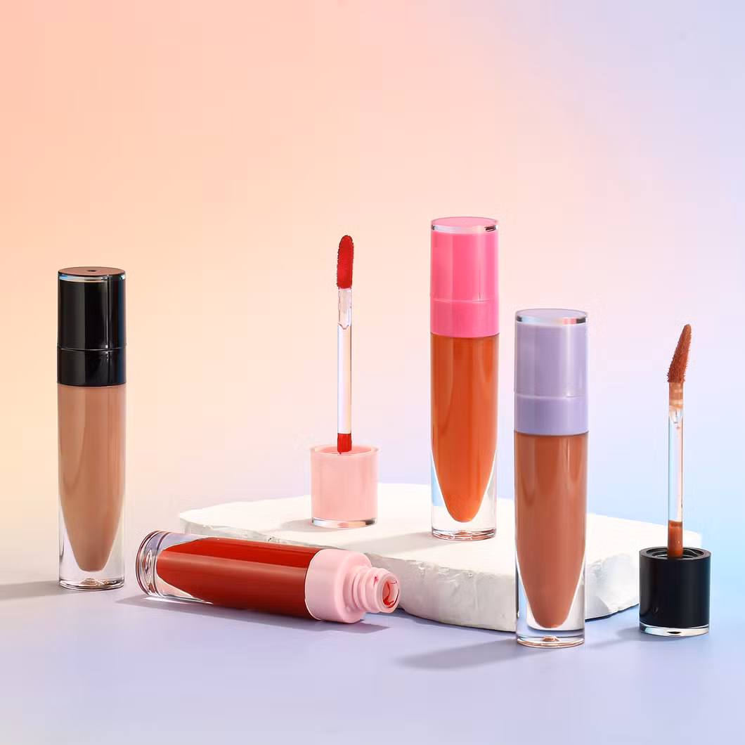 Matte Lip Gloss Cosmetics Private Label with Matte Finish Free Samples Bulk